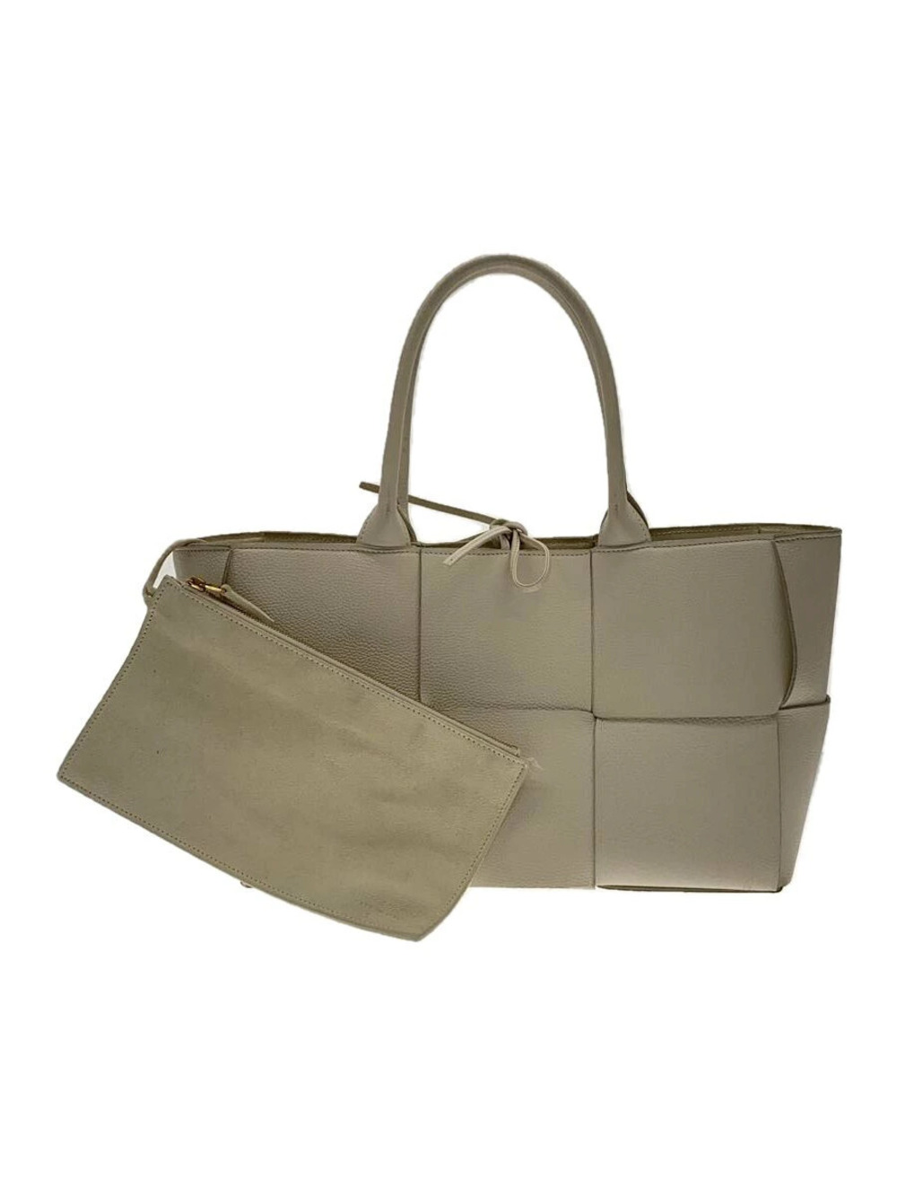 Bottega Veneta Arco Tote Bag Leather White